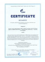 Certificate of safety БАД Adaptovit, спрей 10 мл