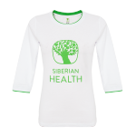 Футболка женская «Промо» (цвет: белый, размер: 42/XS, рукав 3/4) 105915