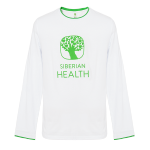 Футболка мужская «Промо» (цвет: белый, размер: 46/M, длинный рукав) 105920