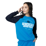 Свитшот женский Siberian Super Team (цвет: голубой; размер: M) 107026
