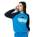 Siberian Super Team sweatshirt for women (color: blue; size: M)