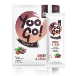 Yoo Go! Shake it! Порошок для приготовления протеинового напитка с какао и имбирем, с подсластителем, 175 г 500541