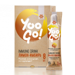Yoo Go! Immuno Drink (Immune Defense), Lemon and Ginger, 80 g 500958
